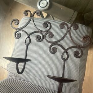 Candle holder set made of iron